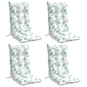 Coussins de chaise vidaxl 4 st motif de feuille arrière haute tissu oxford - afbeelding 3