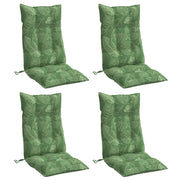Coussins de chaise vidaxl 4 st motif de feuille arrière haute tissu oxford - afbeelding 3