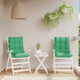 Coussins de chaise vidaxl 2 pcs bas du dos oxford tissu vert