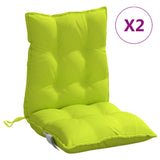 Coussins de chaise vidaxl 2 pcs bas du dos oxford green vif vert - afbeelding 2