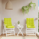 Coussins de chaise vidaxl 2 pcs bas du dos oxford green vif vert - afbeelding 1