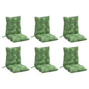 Coussins de chaise vidaxl 6 st motif de feuille de bas du dos oxford tissu - afbeelding 3