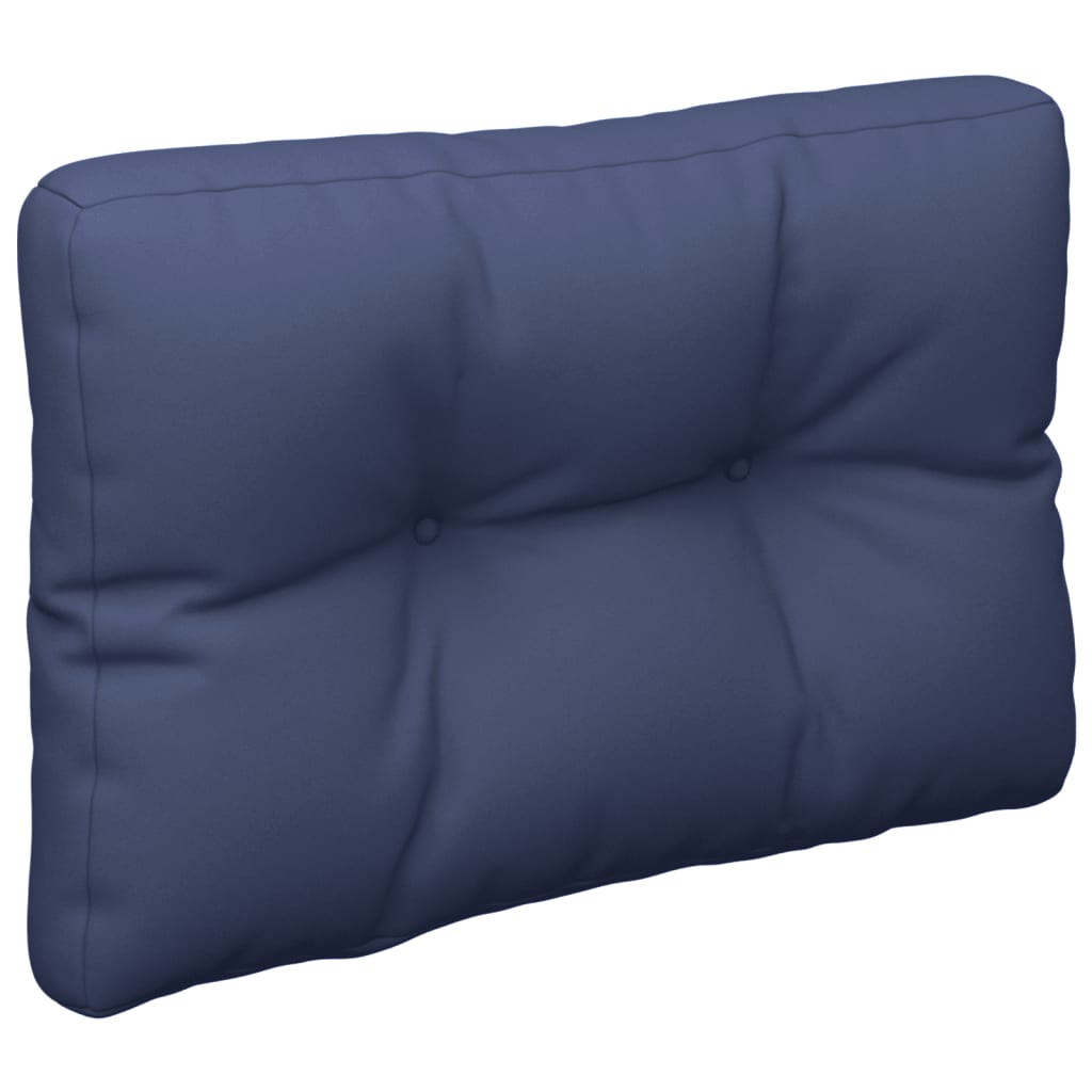 Coussin de palette vidaxl 60x40x12 cm tissu bleu marin