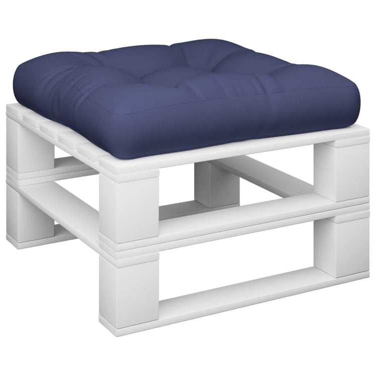 Coussin de palette vidaxl 58x58x10 cm oxford tissu marin bleu