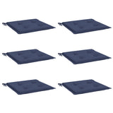 Coussins de palette vidaxl 6 pcs 40x40x3 cm oxford tissu marin bleu - afbeelding 3