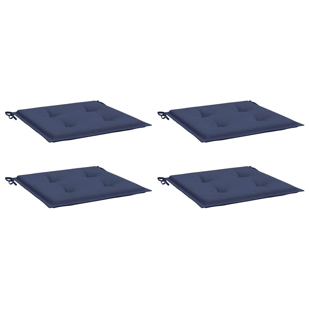 Coussins de palette vidaxl 4 ST 50x50x3 cm Oxford tissu marin bleu