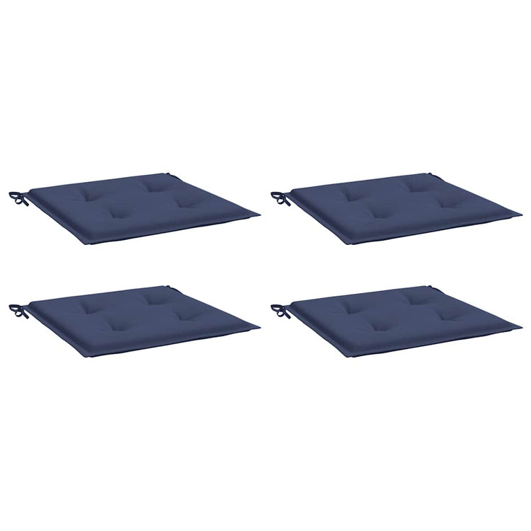 Coussins de palette vidaxl 4 ST 50x50x3 cm Oxford tissu marin bleu
