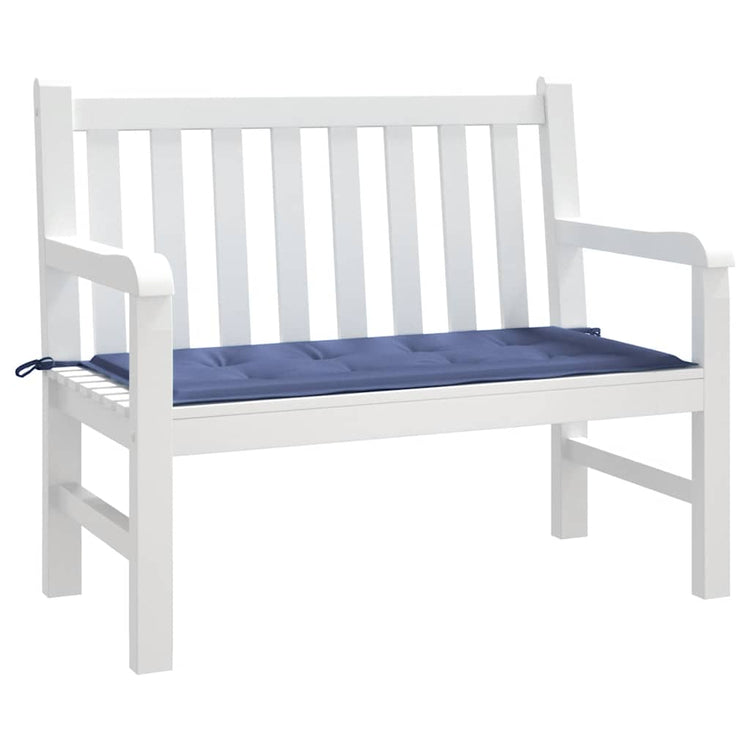 Vidaxl jardin banc coussin 120x50x3 cm oxford tissu marin bleu