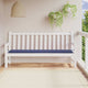 Vidaxl jardin banc coussin 200x50x3 cm oxford tissu marin bleu