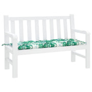 Vidaxl jardin banc coussin 120x50x7 cm motif de feuille de tissu oxford - afbeelding 3