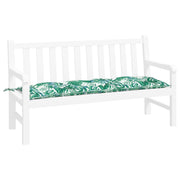 Vidaxl jardin banc coussin 150x50x7 cm motif de feuille de tissu oxford - afbeelding 3