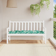 Vidaxl jardin banc coussin 150x50x7 cm motif de feuille de tissu oxford - afbeelding 1