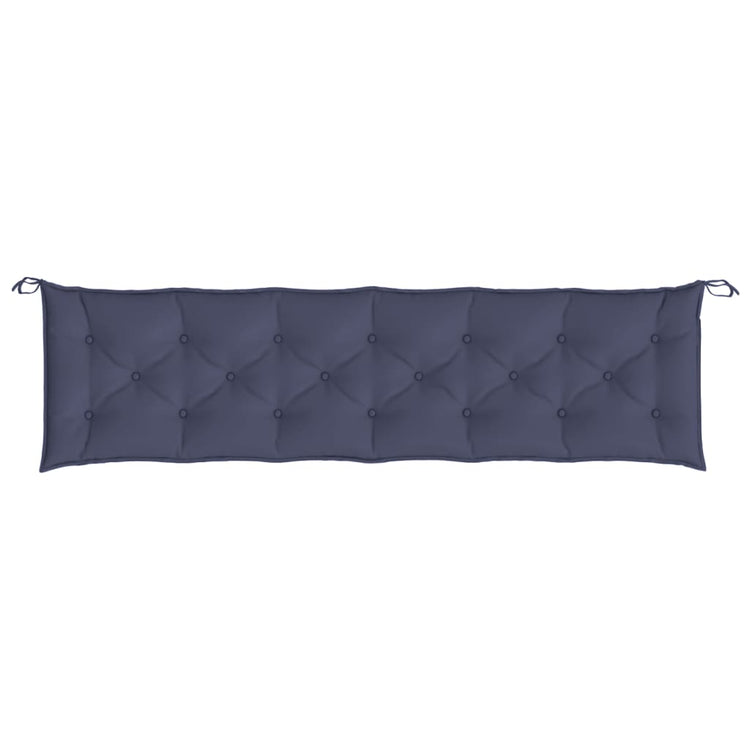 Vidaxl jardin banc coussin 200x50x7 cm oxford tissu marin bleu