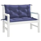 Vidaxl Garden Banc Cushions 2 St 100x50x7 cm Oxford tissu marin bleu - afbeelding 3
