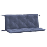 Vidaxl Garden Banc Cushions 2 PCS 120x50x7 cm Oxford tissu marin bleu - afbeelding 2