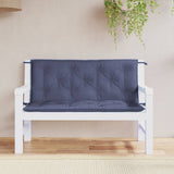 Vidaxl Garden Banc Cushions 2 PCS 120x50x7 cm Oxford tissu marin bleu - afbeelding 1