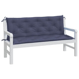 Vidaxl Garden Banc Cushions 2 St 150x50x7 cm Oxford tissu marin bleu - afbeelding 3