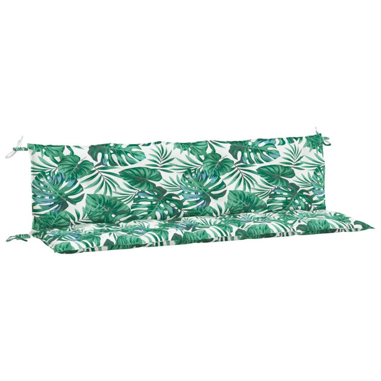 Vidaxl Garden Banc Cushions 2 PCS 180x50x7 cm Oxford Fabric Leaf Modèle