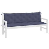 Vidaxl Garden Banc Cushions 2 St 180x50x7 cm Oxford tissu marin bleu - afbeelding 3