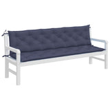 Vidaxl Garden Banc Cushions 2 St 200x50x7 cm Oxford tissu marin bleu - afbeelding 3