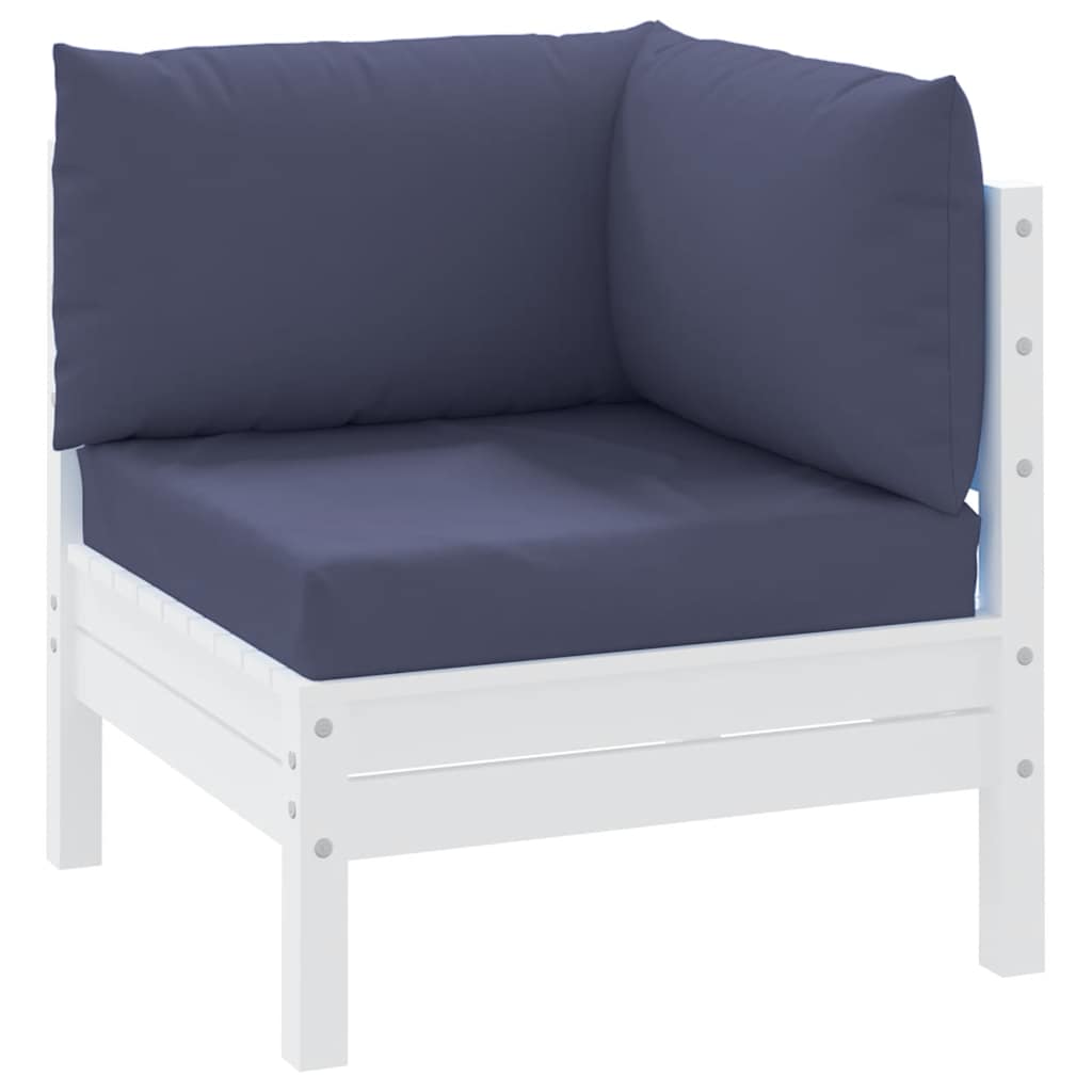 Coussins de palette vidaxl 3 st oxford tissu marineblauw