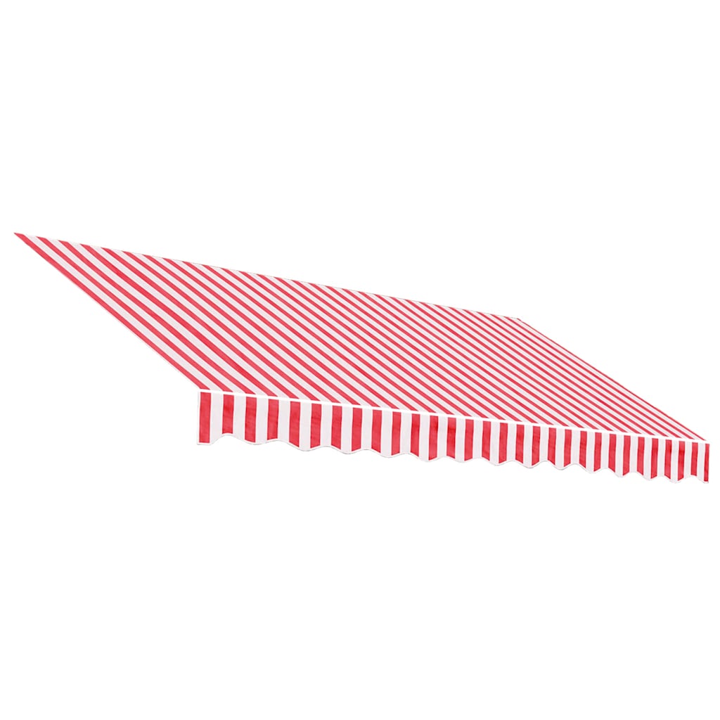 Tissu de remplacement Vidaxl pour Luifel rayé 3x2,5 m rouge et blanc