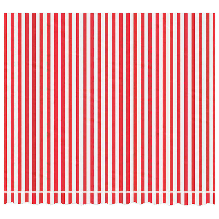 Tissu de remplacement Vidaxl pour Luifel rayé 3x2,5 m rouge et blanc