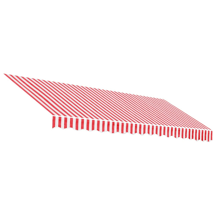 Tissu de remplacement Vidaxl pour Luifel rayé 4x3 m rouge et blanc