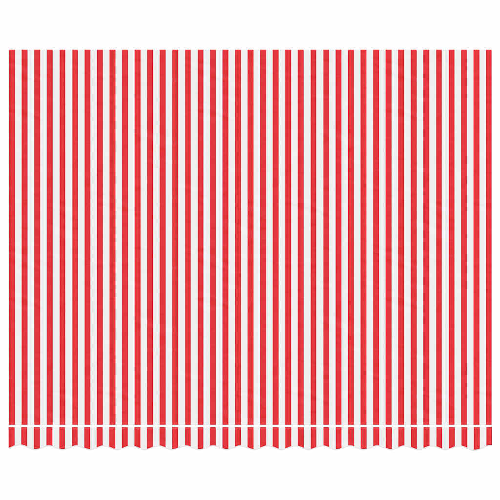 Tissu de remplacement Vidaxl pour Luifel rayé 4x3 m rouge et blanc