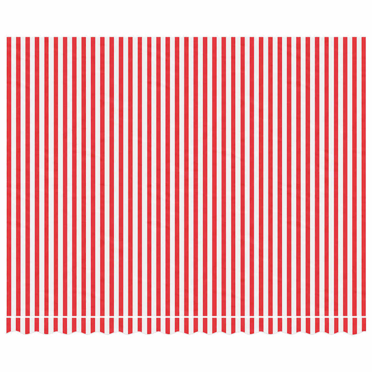 Tissu de remplacement Vidaxl pour Luifel rayé 4x3 m rouge et blanc