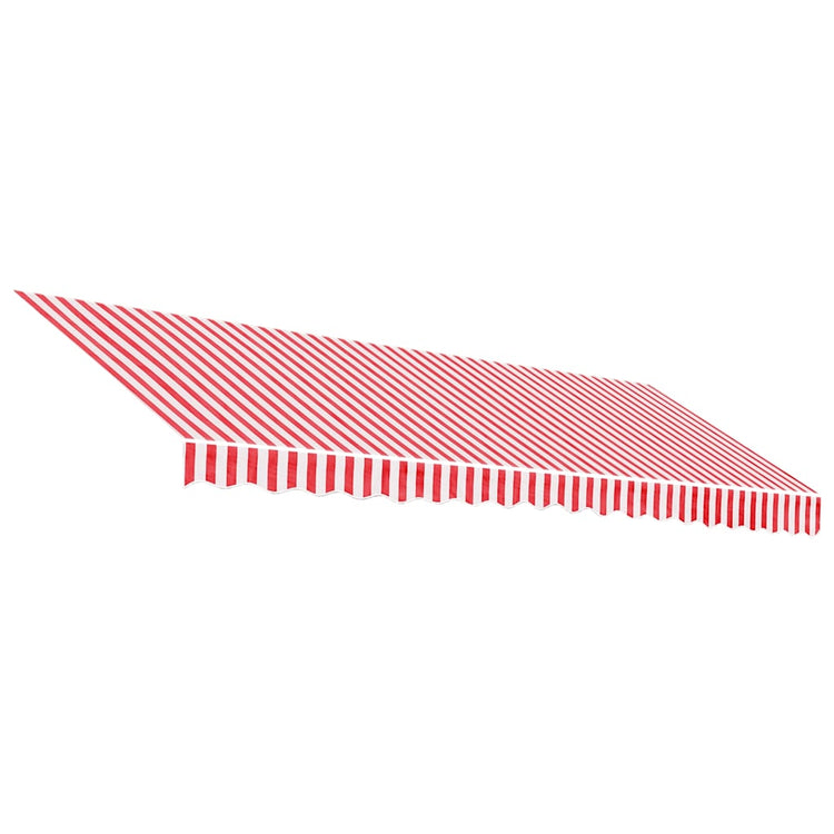 Tissu de remplacement Vidaxl pour Luifel rayé de 4,5x3 m rouge et blanc
