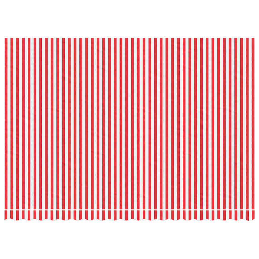 Tissu de remplacement Vidaxl pour Luifel rayé de 4,5x3 m rouge et blanc