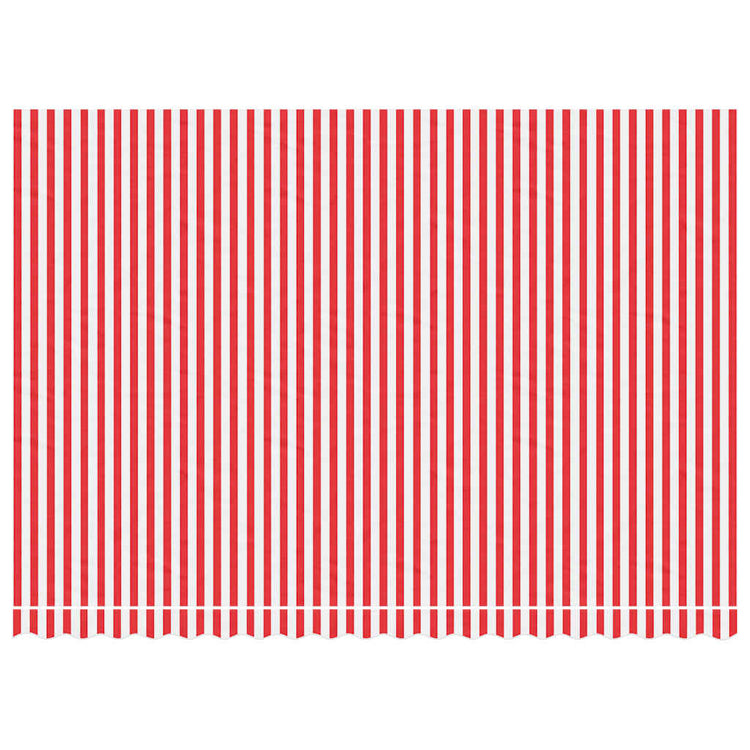 Tissu de remplacement Vidaxl pour Luifel rayé de 4,5x3 m rouge et blanc
