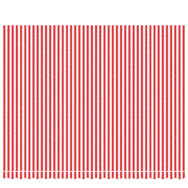 Tissu de remplacement Vidaxl pour Luifel rayé 4,5x3,5 m rouge et blanc
