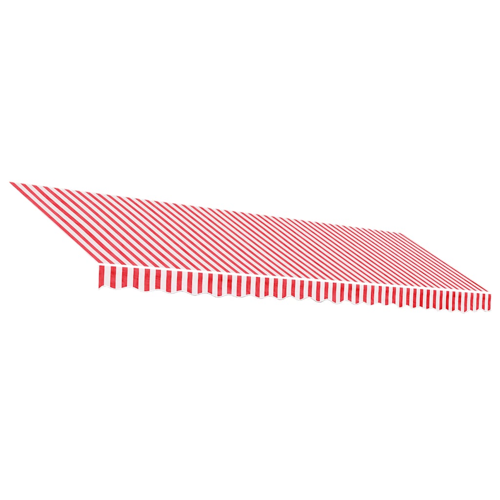 Tissu de remplacement Vidaxl pour Luifel rayé 5x3 m rouge et blanc