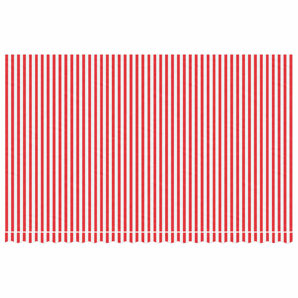 Tissu de remplacement Vidaxl pour Luifel rayé 5x3 m rouge et blanc