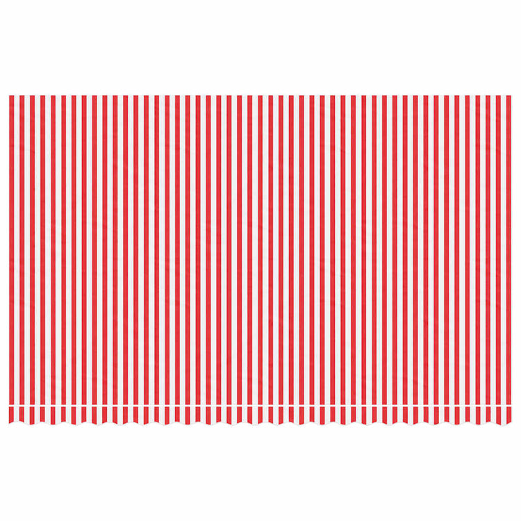 Tissu de remplacement Vidaxl pour Luifel rayé 5x3 m rouge et blanc
