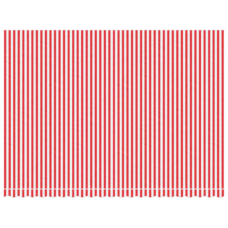 Tissu de remplacement Vidaxl pour Luifel rayé 5x3,5 m rouge et blanc