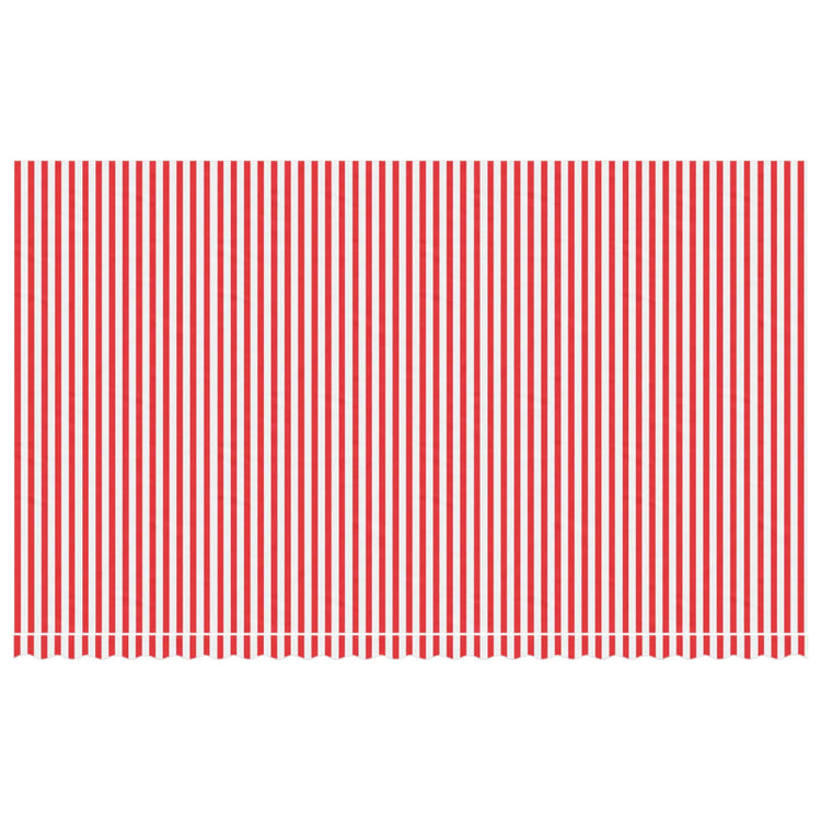 Tissu de remplacement Vidaxl pour Luifel rayé 6x3,5 m rouge et blanc