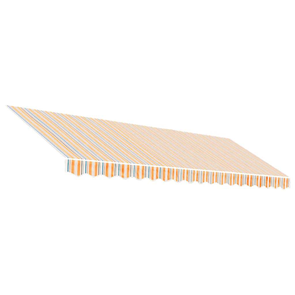 Tissu de remplacement Vidaxl pour la canopée rayée de 4,5x3 m multicolores