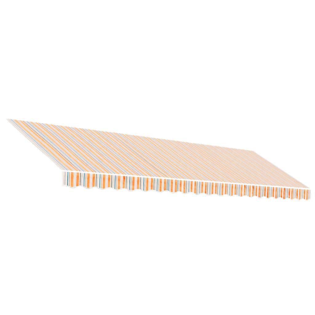 Tissu de remplacement Vidaxl pour Luifel rayé de 5x3 m de couleur multicolore