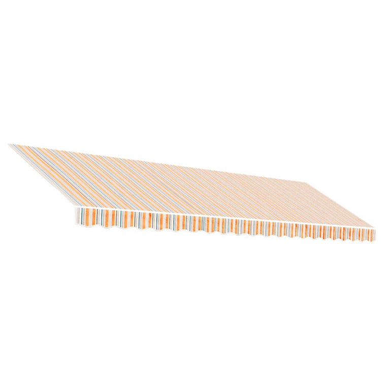Tissu de remplacement Vidaxl pour Luifel rayé de 5x3 m de couleur multicolore