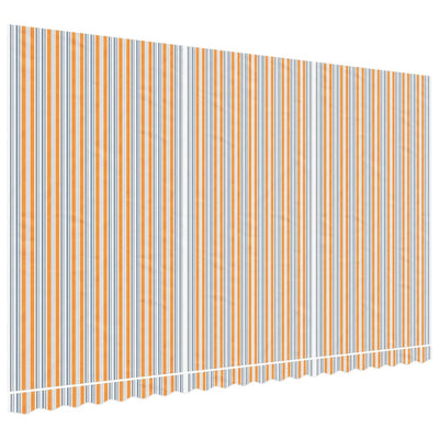 Tissu de remplacement Vidaxl pour Luifel rayé de 5x3 m de couleur multicolore