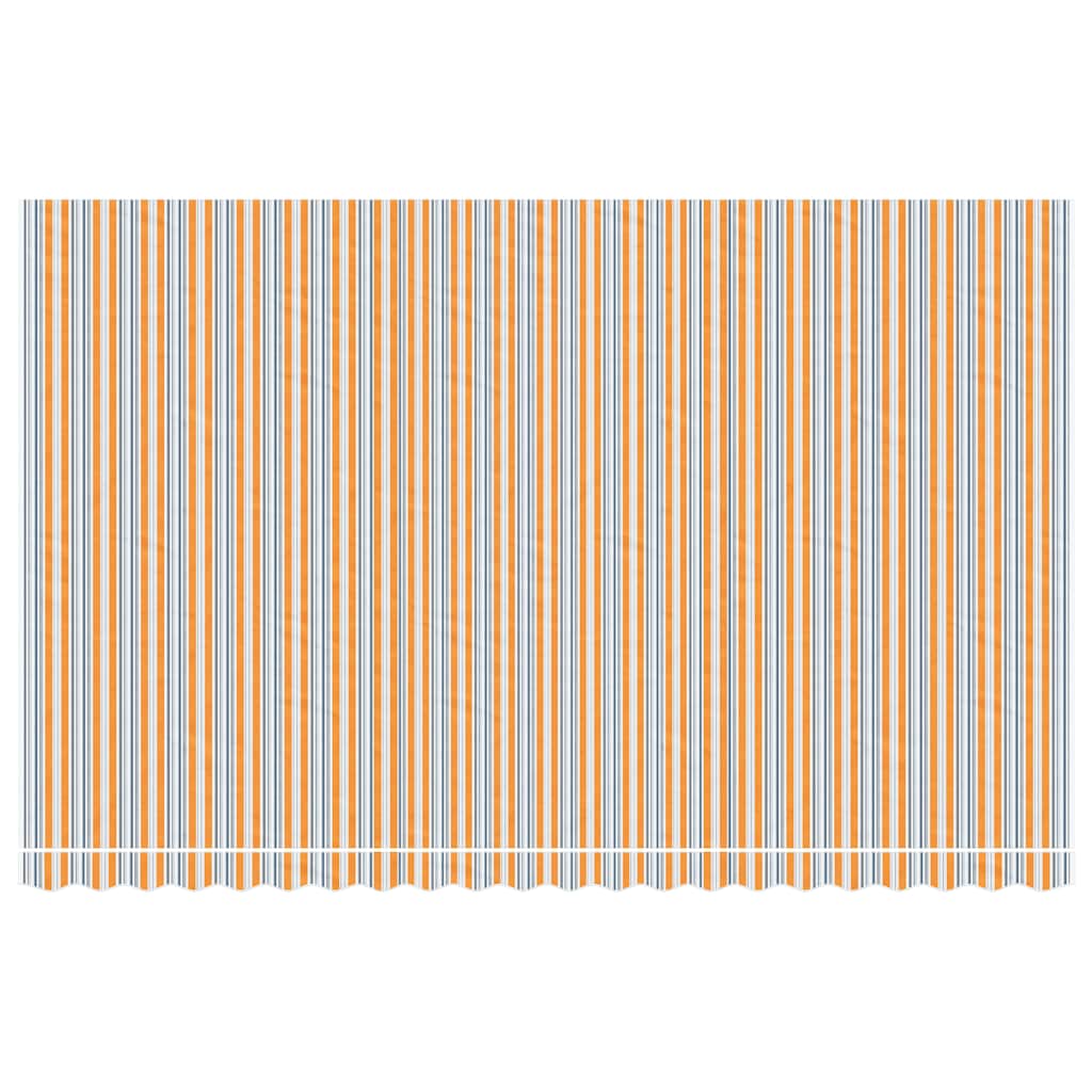 Tissu de remplacement Vidaxl pour Luifel rayé de 5x3 m de couleur multicolore