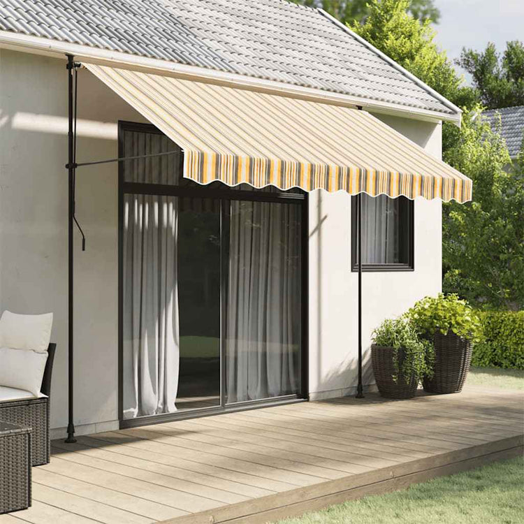 Vidaxx toile de remplacement pour auvent rayé 3x2,5 m multicolore