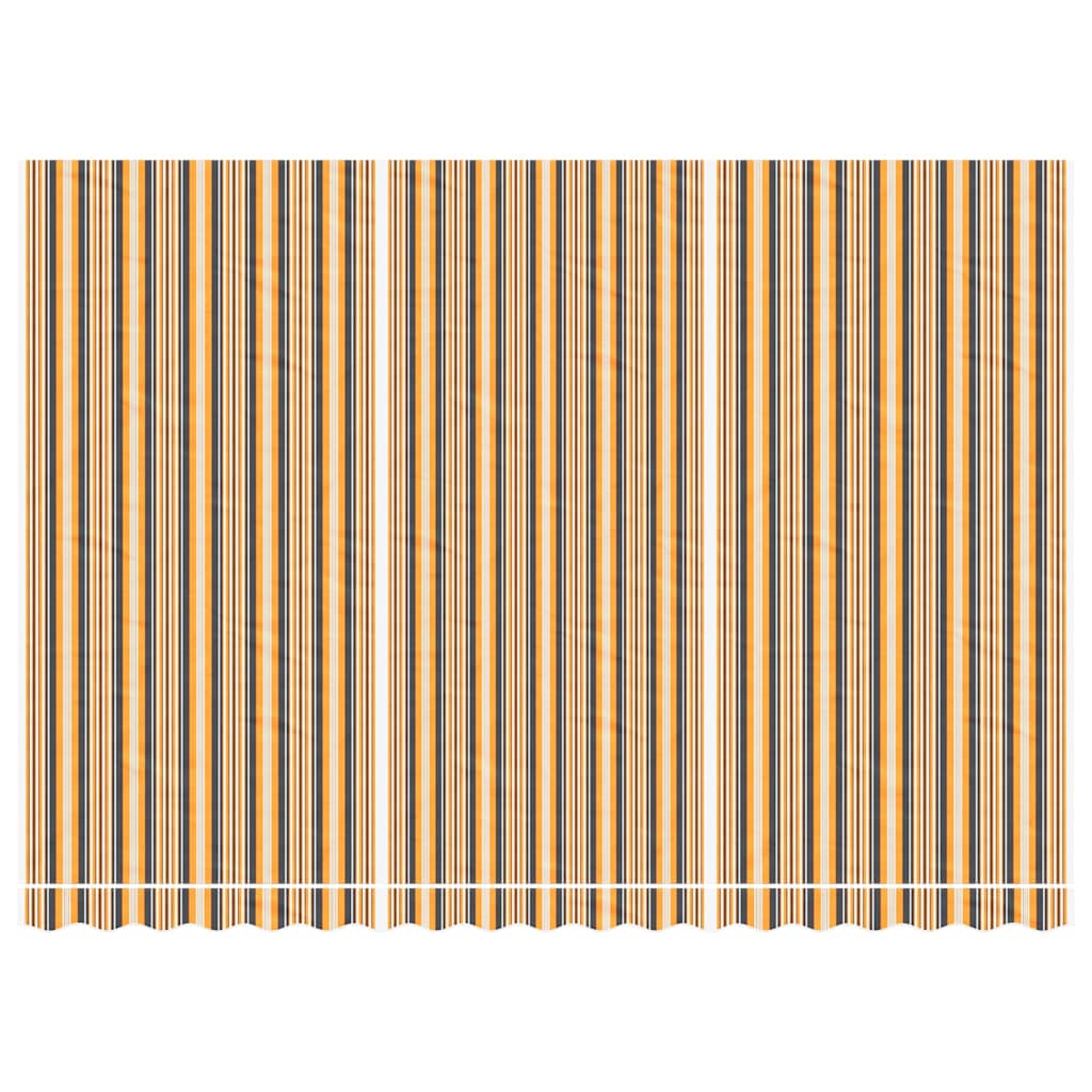 Tissu de remplacement Vidaxl pour la canopée rayée de 4,5x3 m multicolores