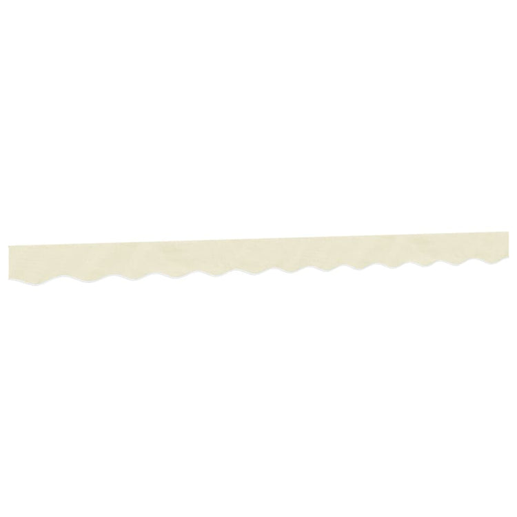 Tissu de remplacement Vidaxl pour jupe auvent 3 m crème -colored