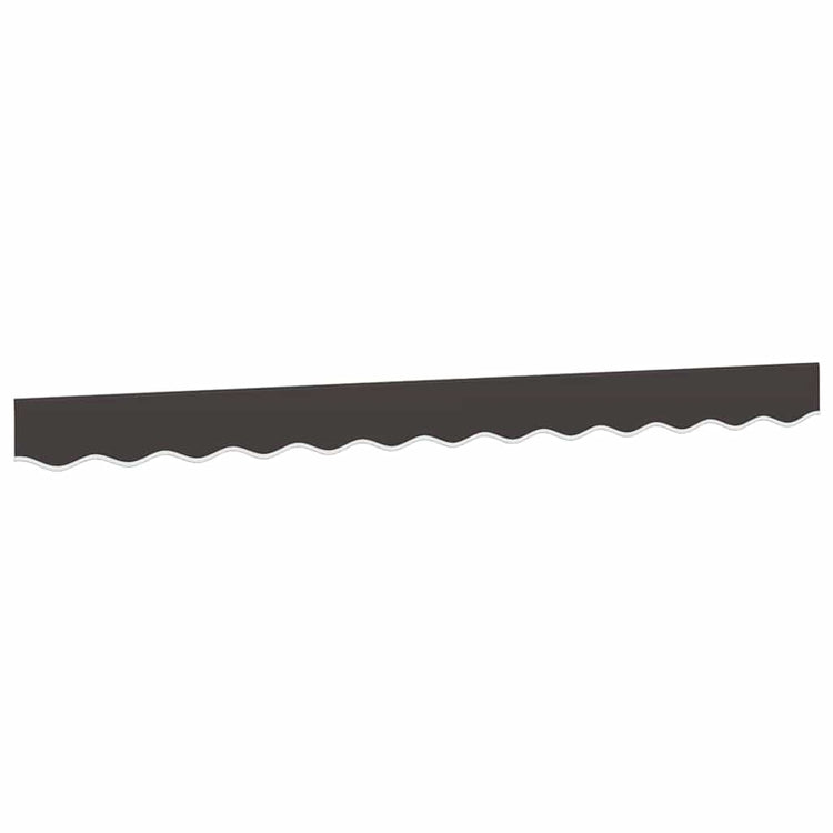Tissu de remplacement Vidaxl pour jupe auvent à rayures de 3,5 M anthracite -colored
