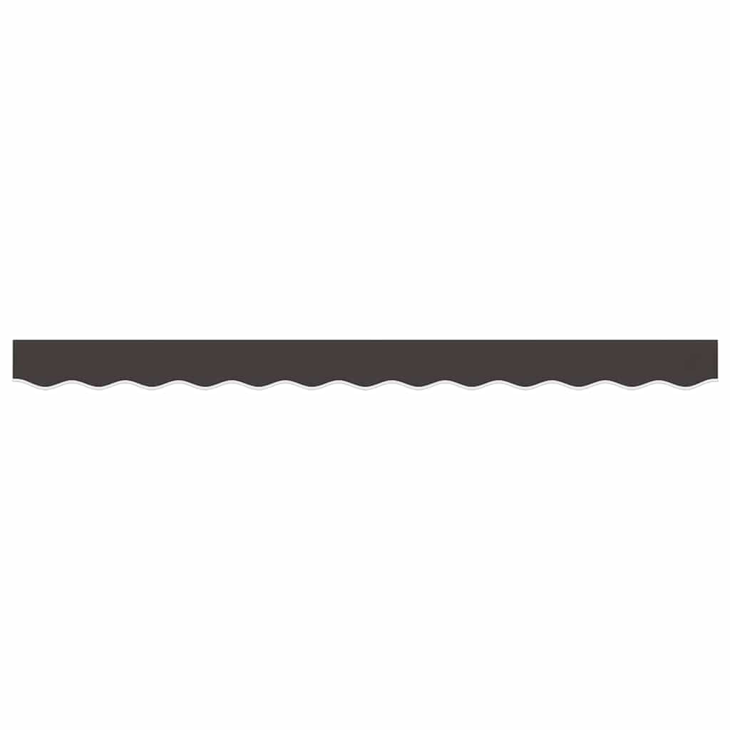 Tissu de remplacement Vidaxl pour jupe auvent à rayures de 3,5 M anthracite -colored