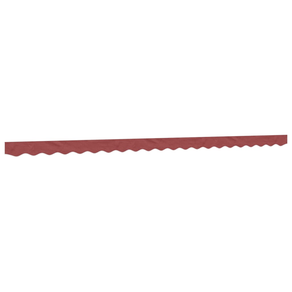 VidaXL tissu de remplacement pour jupe d'auvent rayé 5 m bordeaux